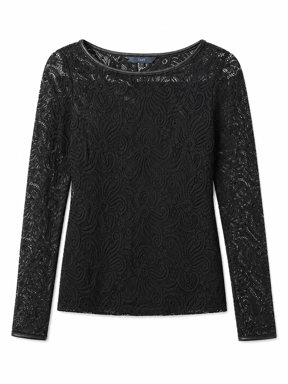 Elegant Evening Black Lace Top Size M NWT